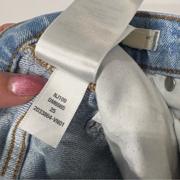 Madewell The Perfect Vintage Jean Light Wash High Rise Straight Size 25 - Picture 9 of 14